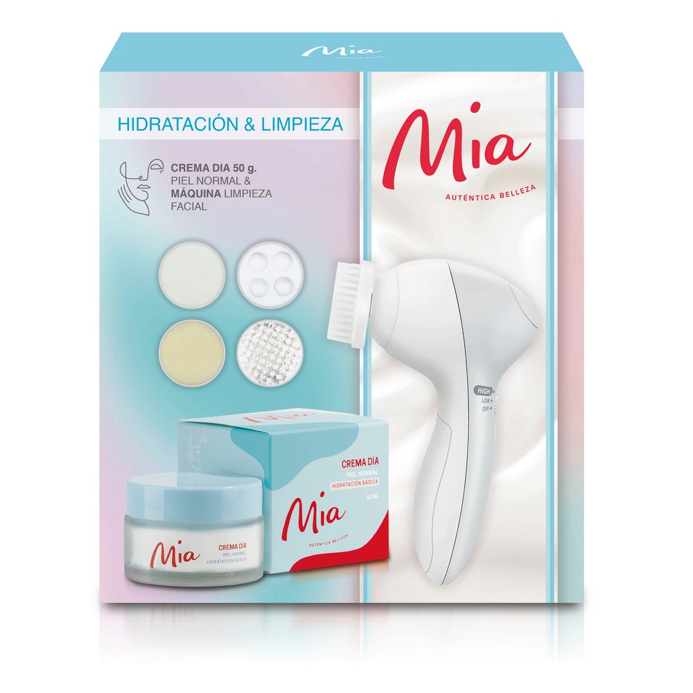 Hidratacion&Limpieza Crema Dia Piel Normal 50G+Maquina Limpieza Facial
