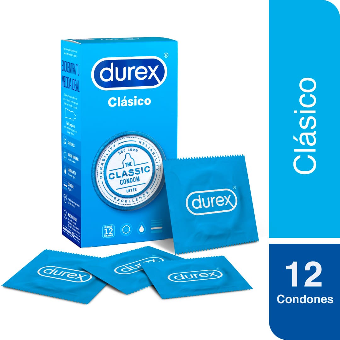 Durex Clásico 12 Presevativos | Cruz Verde