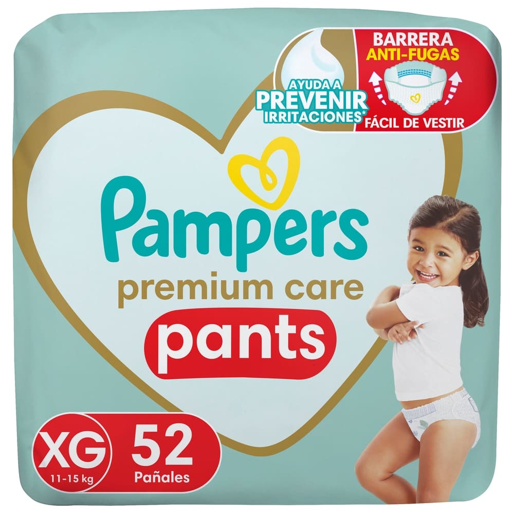 Pants Premium Care Pañales Desechables XG 52 Unidades | Cruz Verde