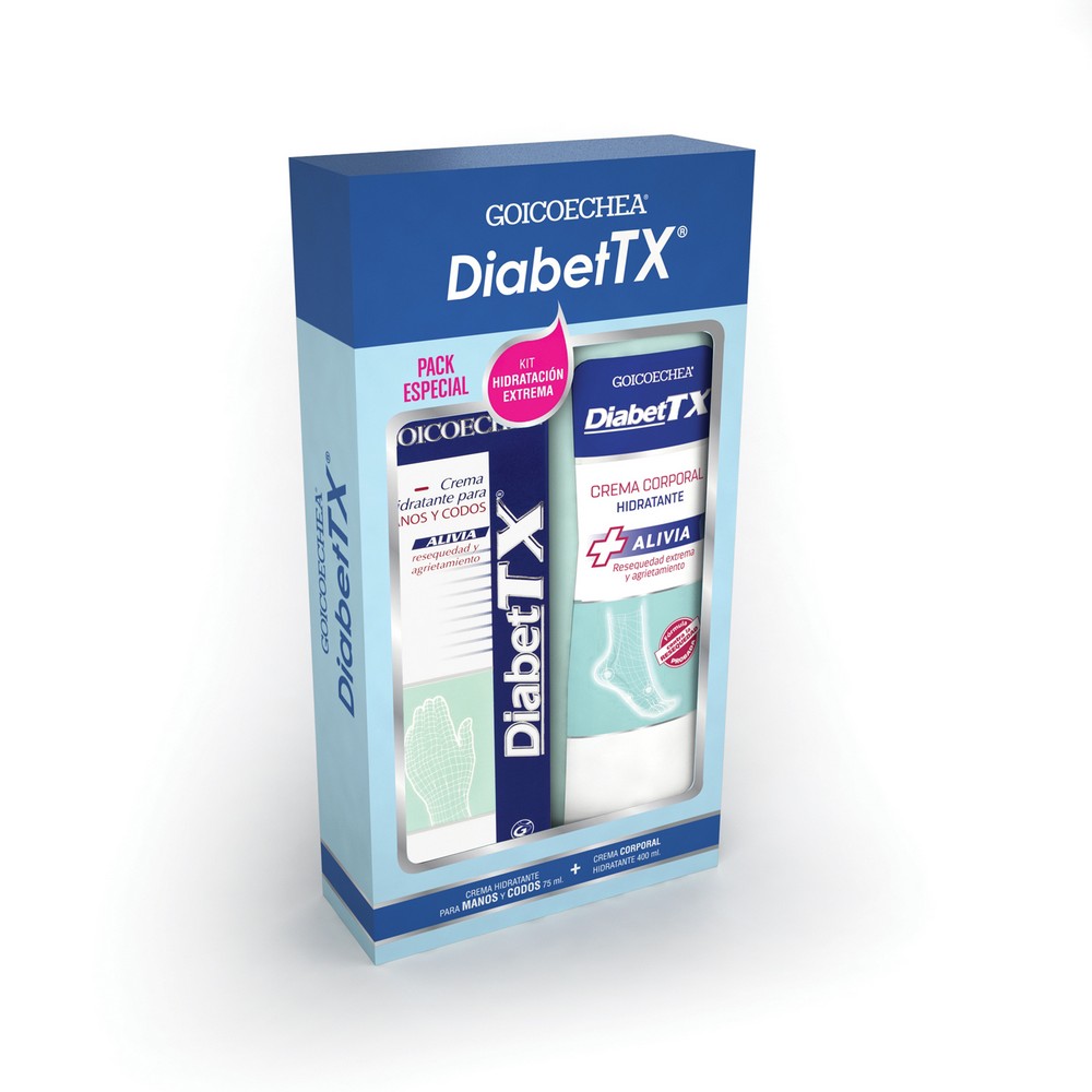 Diabet Tx Crema Hidratante Manos/Codos 75 mL + Crema Corporal
