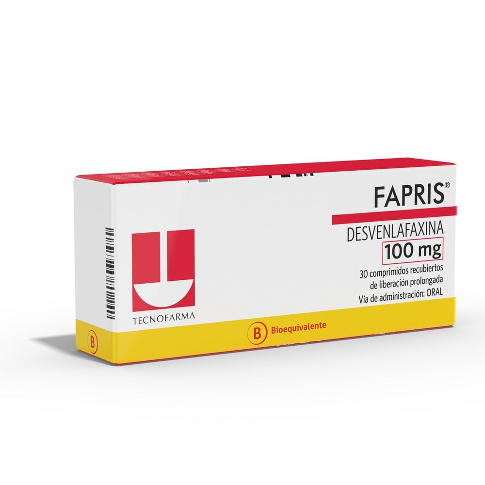 Fapris Desvenlafaxina 100 mg 30 comprimidos de liberacion prolongada
