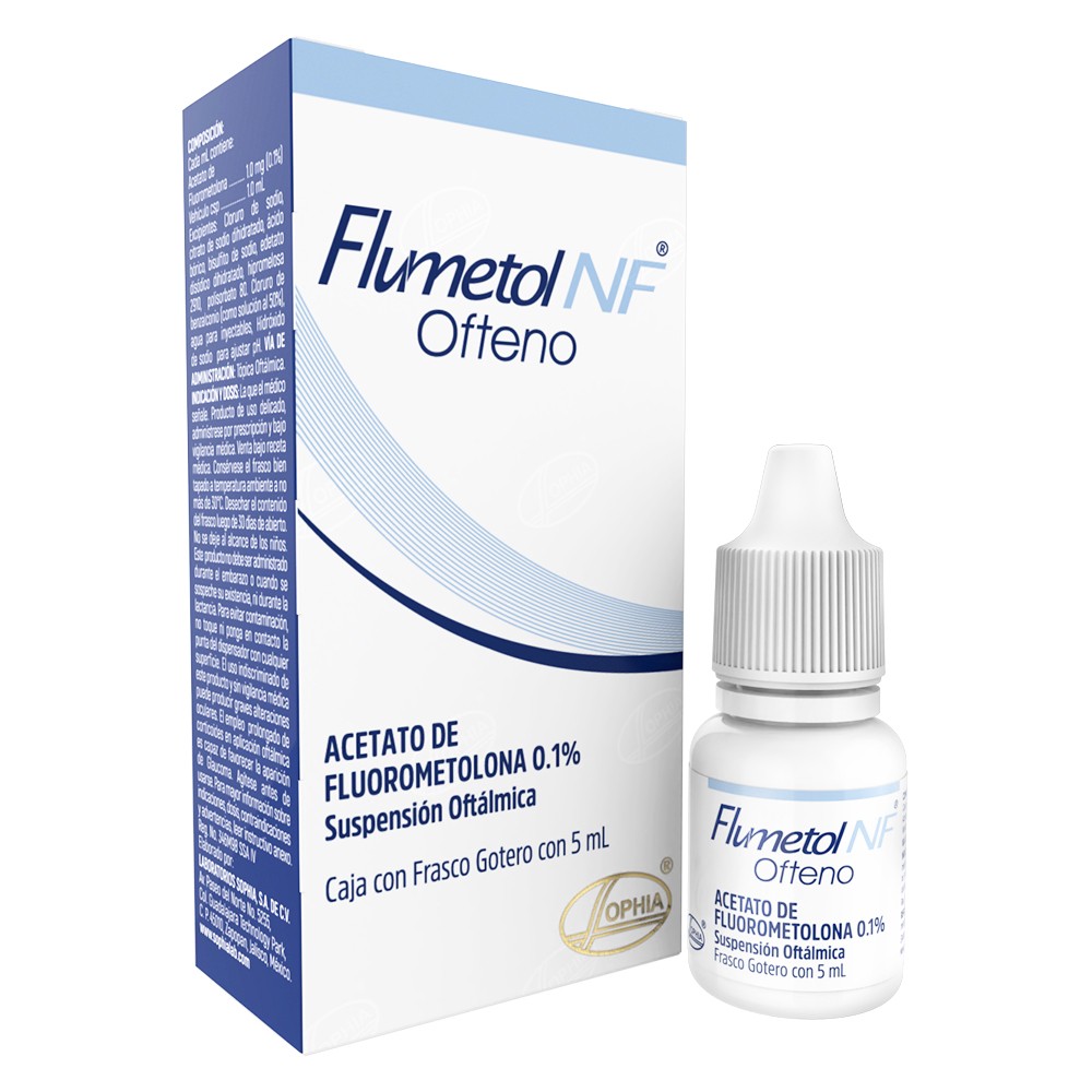 NF Ofteno Acetato de Fluorometolona 0,1 Suspensión oftálmica 5mL