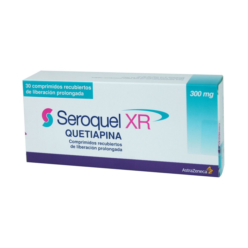 Seroquel XR Quetiapina 300 mg 30 Comprimidos