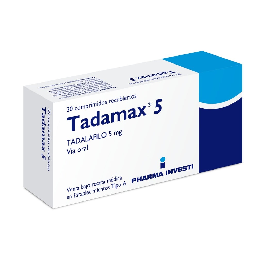 Tadamax 5 Comprimidos Recubiertos 5Mg.30 | Cruz Verde