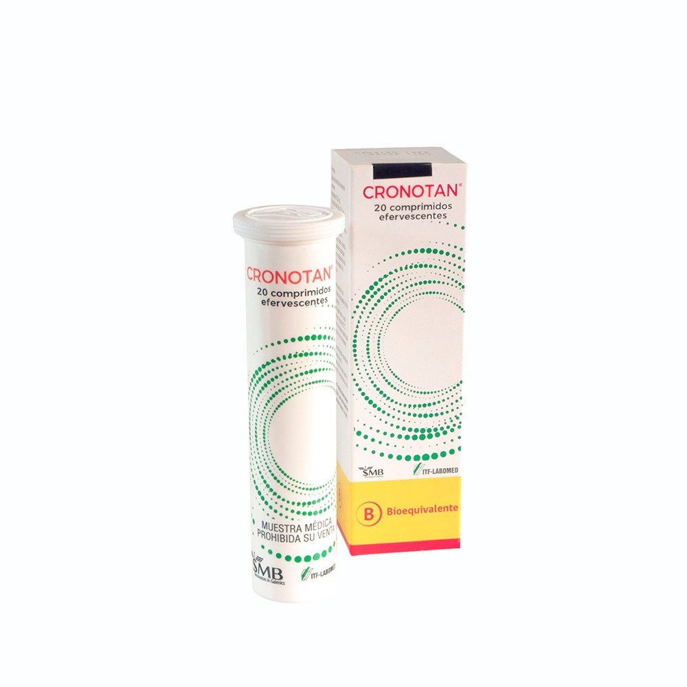 Cronotan Efervescente Tramadol Clorhidrato 37,5 mg Paracetamol 325 mg 20 Comprimidos