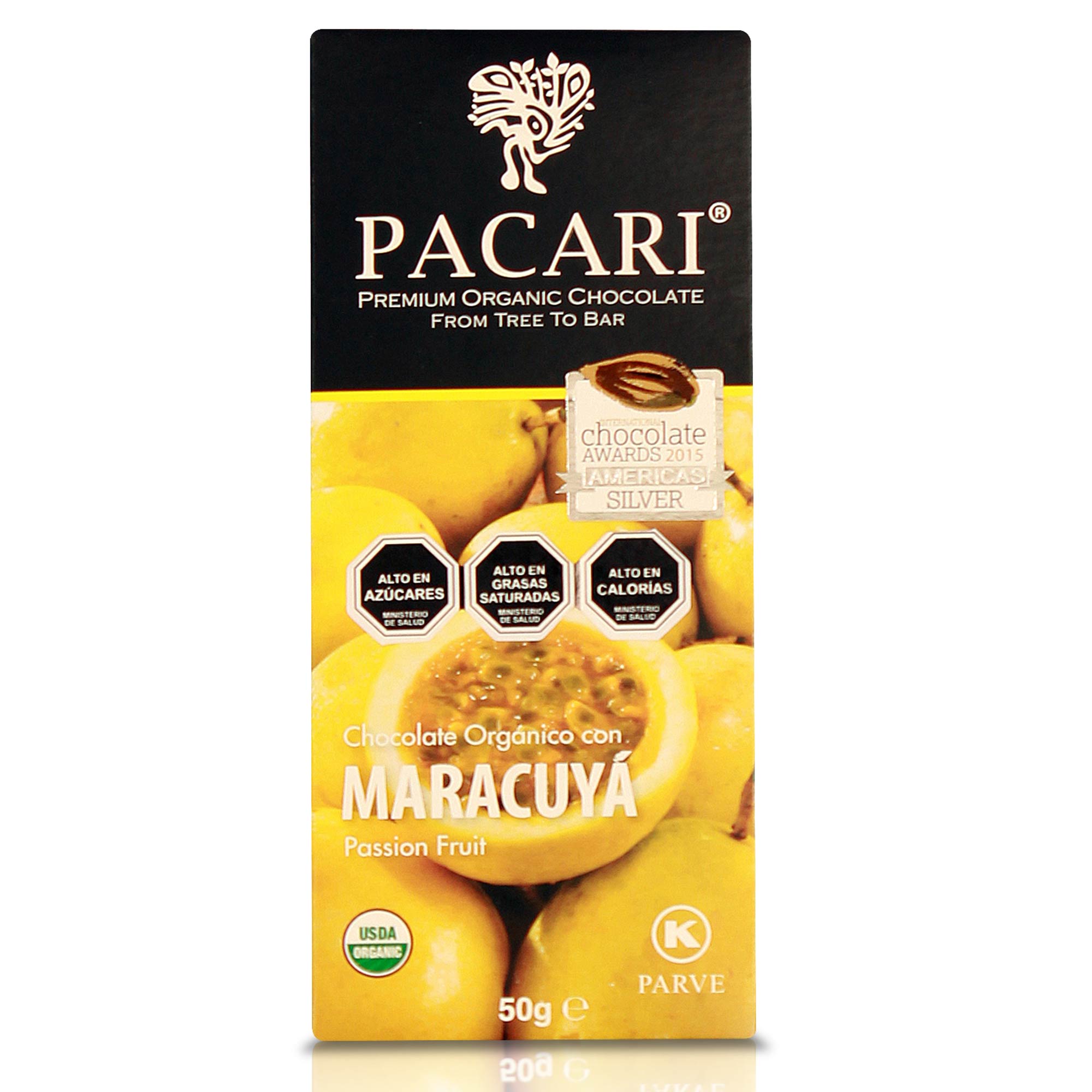 Chocolate Orgánico Con Maracuya 50 gr | Cruz Verde