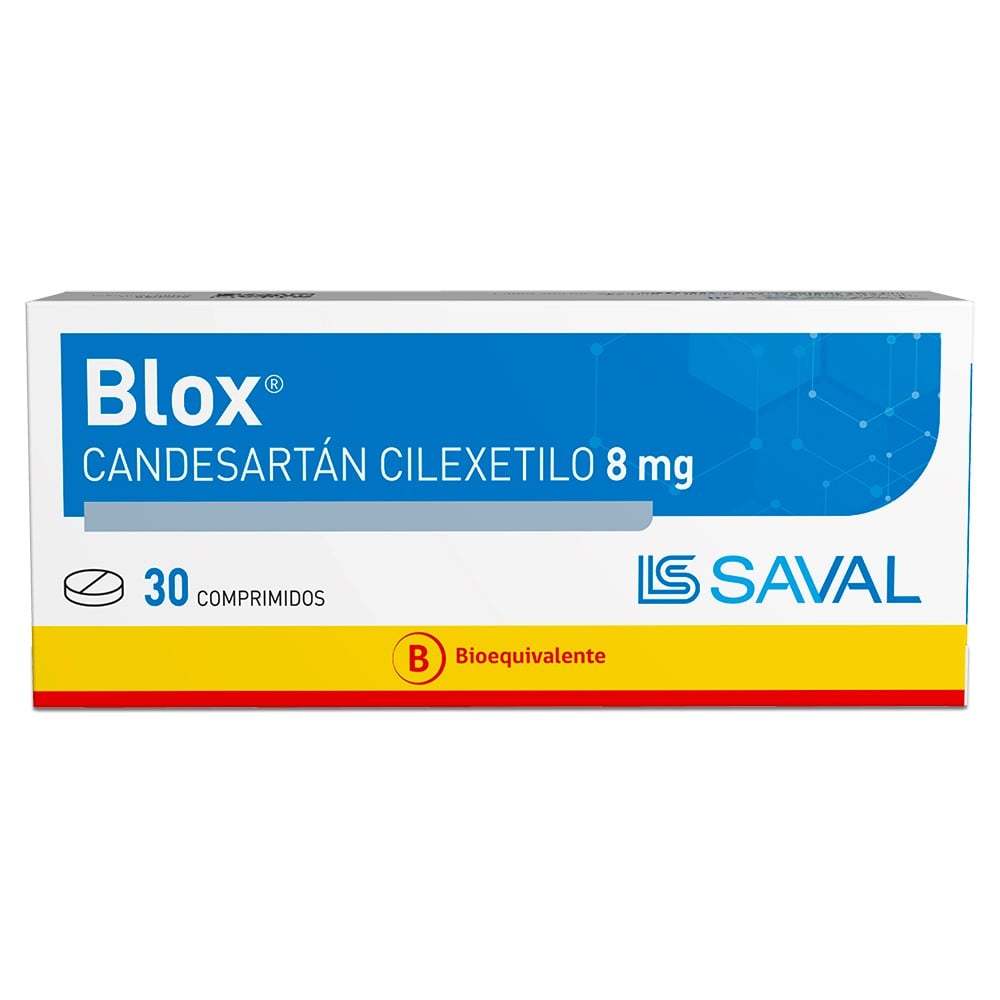 Blox Candesartan cilexetilo 8 mg 30 comprimidos