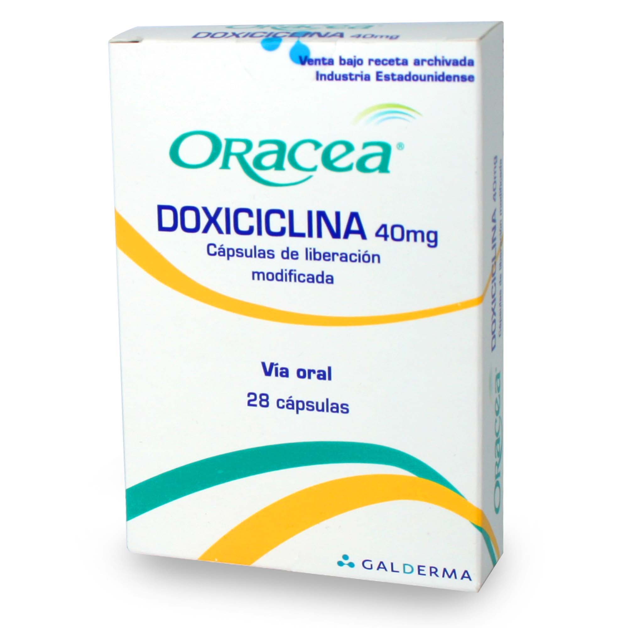 Oracea Doxiciclina 40 Mg 28 C psulas Liberaci n Prolongada Farmacias 