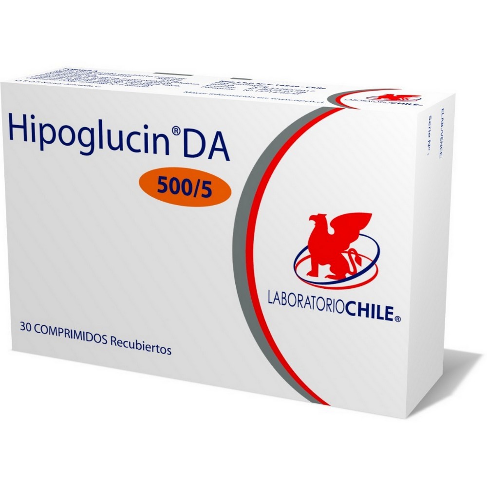 Hipoglucin DA Metformina 500 mg 30 Comprimidos | Farmacias Cruz Verde