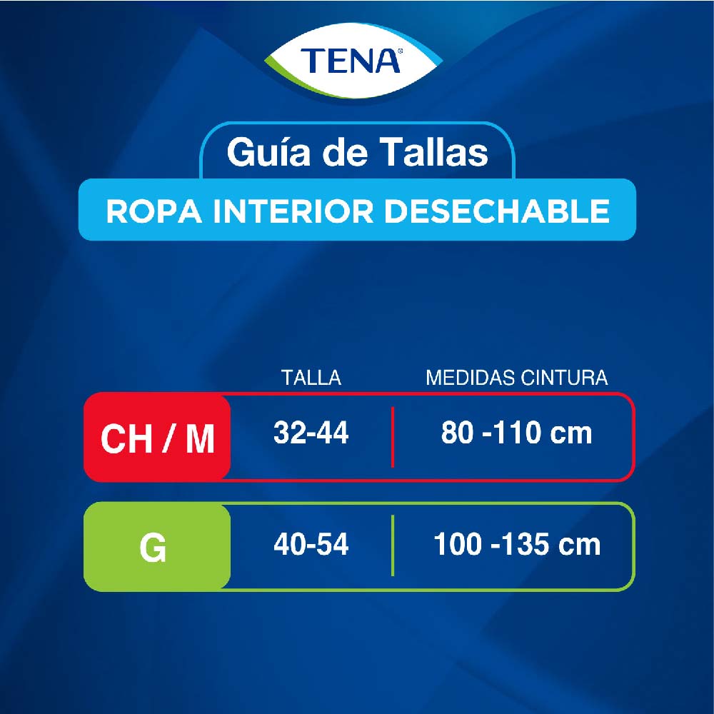 Ropa interior desechable Pants Men Talla M X10 | Cruz Verde