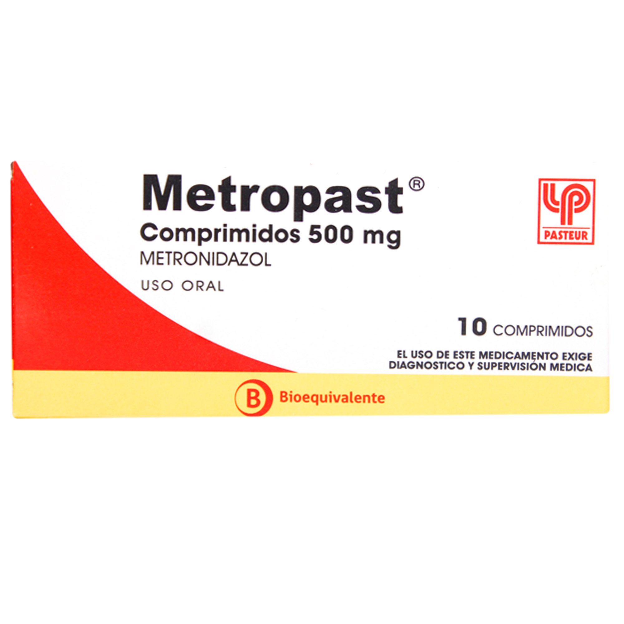 Metropast Metronidazol 500 mg 10 Comprimidos