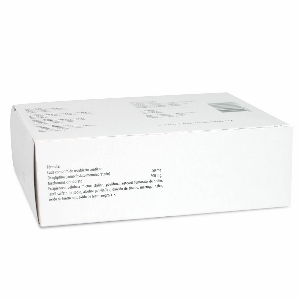 Janumet 50/500 Sitagliptina 50 mg 28 Comprimidos Farmacias Cruz Verde
