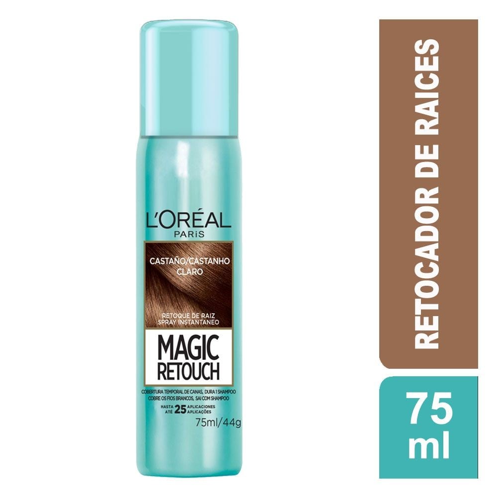 Spray Retocador de Raiz Temporal Castano Claro 75 mL