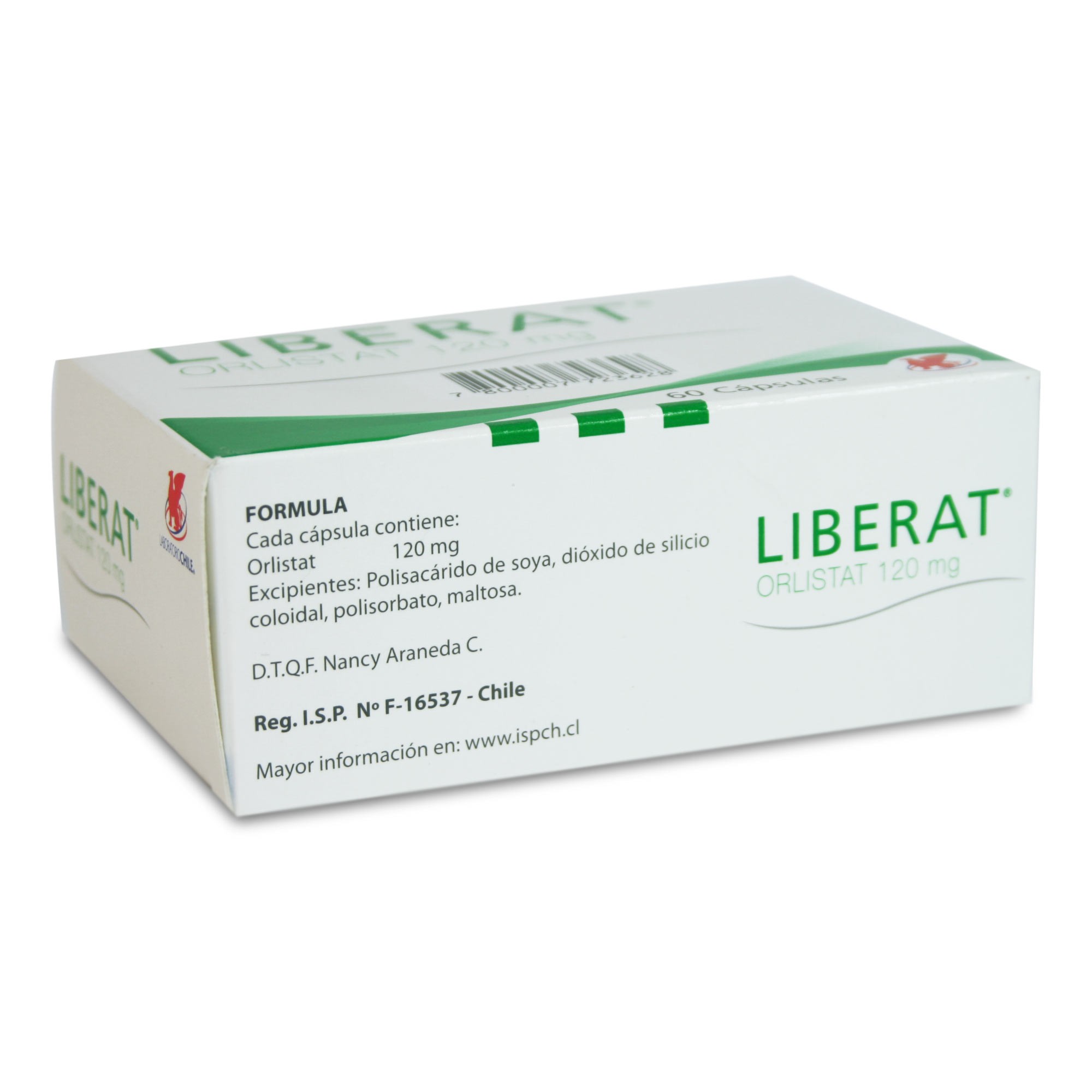 Liberat Orlistat 120 mg 60 Cápsulas Farmacias Cruz Verde