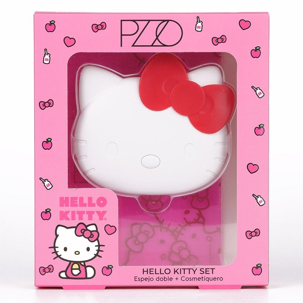 Set Espejo Doble + Cosmetiquero Hello Kitty | Cruz Verde