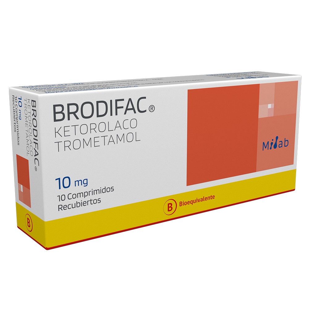 Brodifac Ketorolaco 10 mg 10 Comprimidos Recubierto