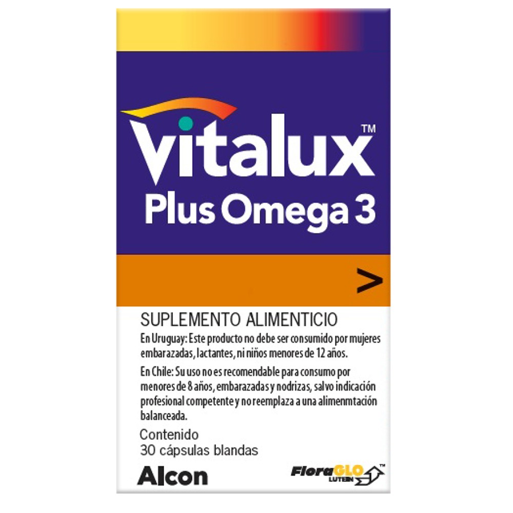 Alcon Vitalux Plus Omega 3 30 Cápsulas
