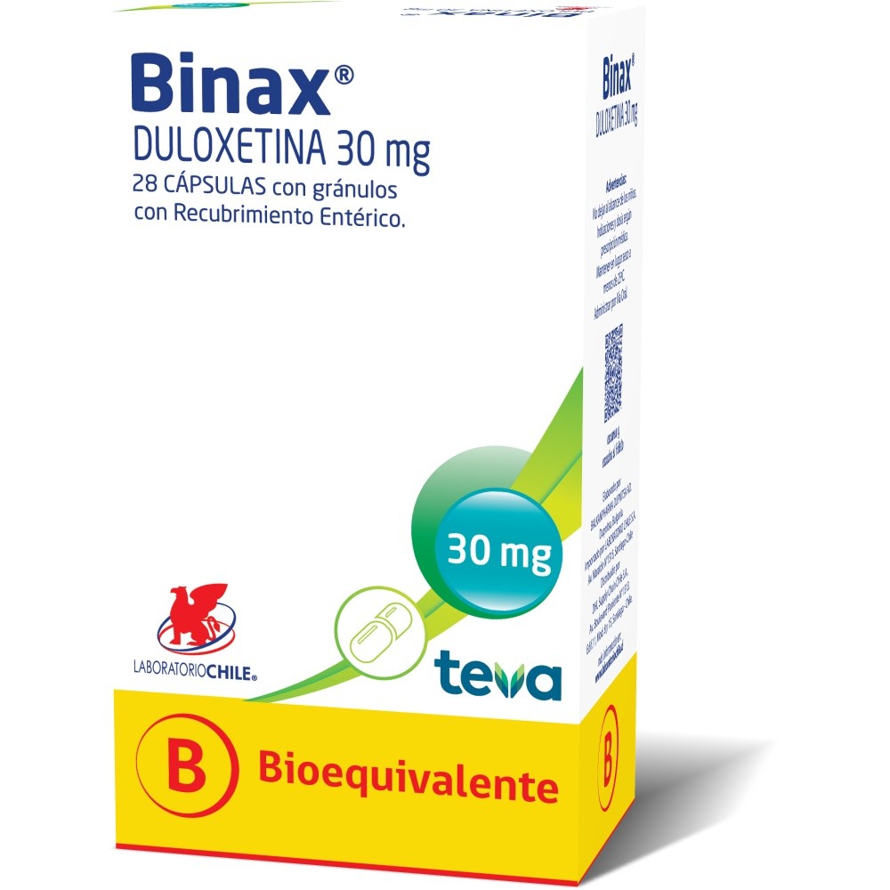 Binax 30 mg 28 Capsulas Con Granulos Recubrimiento Enterico