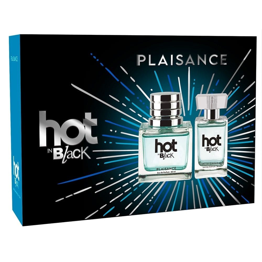Set Perfume Hot In Black Edp + Miniatura | Cruz Verde