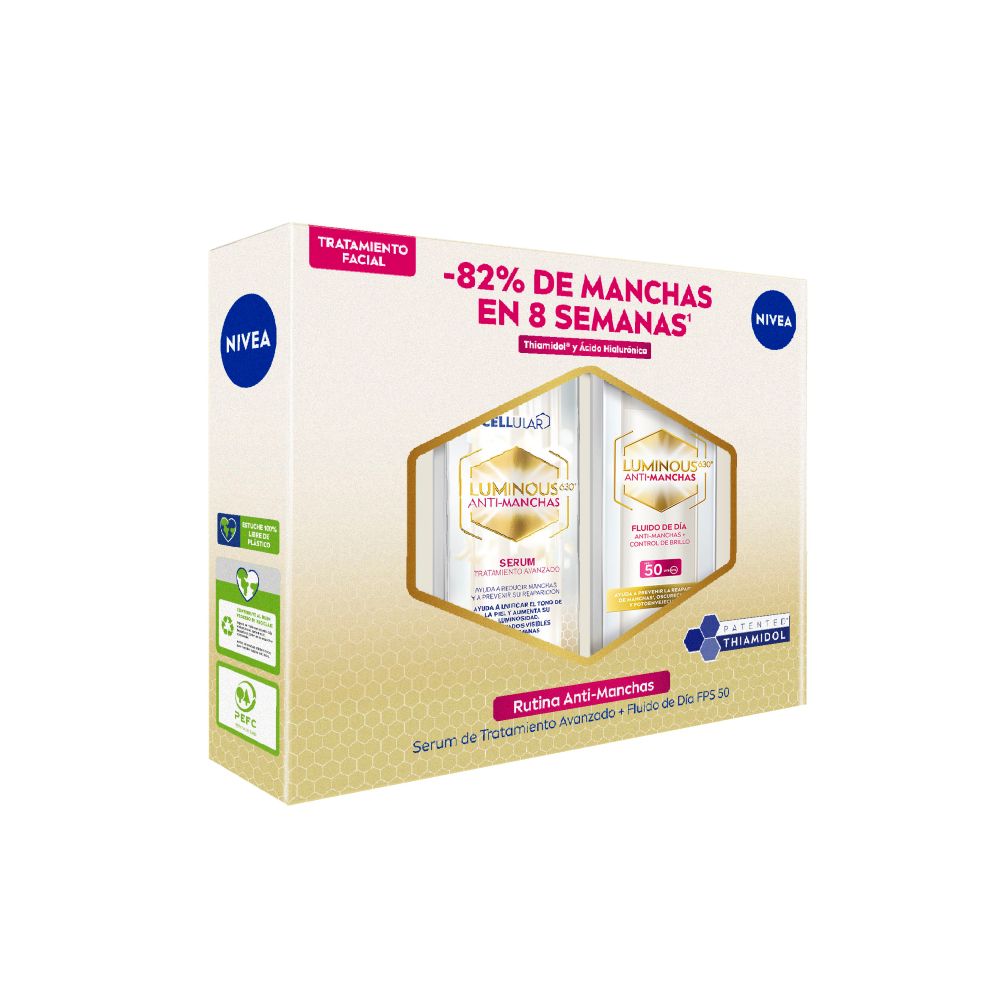 Pack Nivea Luminous630 Fluido 40 mL + Serum Anti-Edad 30 mL