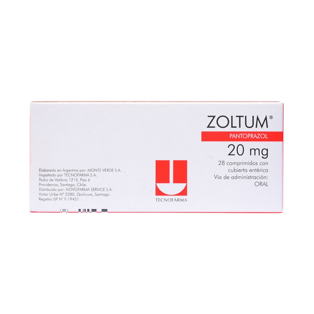 Zoltum Pantoprazol 20 mg 28 Comprimidos | Farmacias Cruz Verde