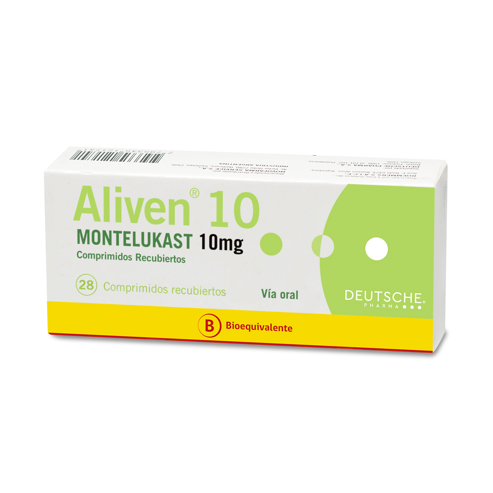 Aliven 10 Montelukast 10 mg 28 Comprimidos