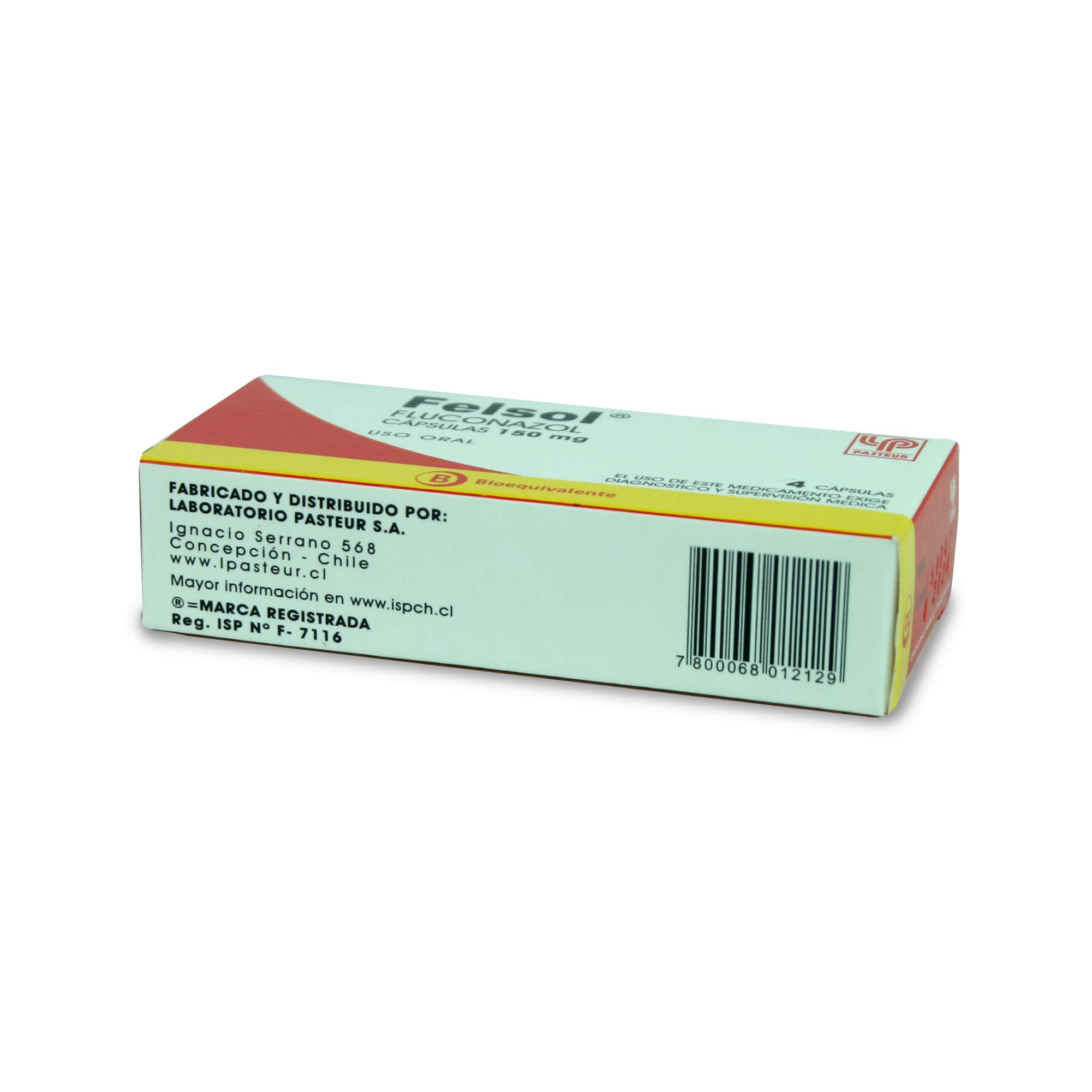 Felsol Fluconazol 150 mg 4 Cápsulas | Farmacias Cruz Verde