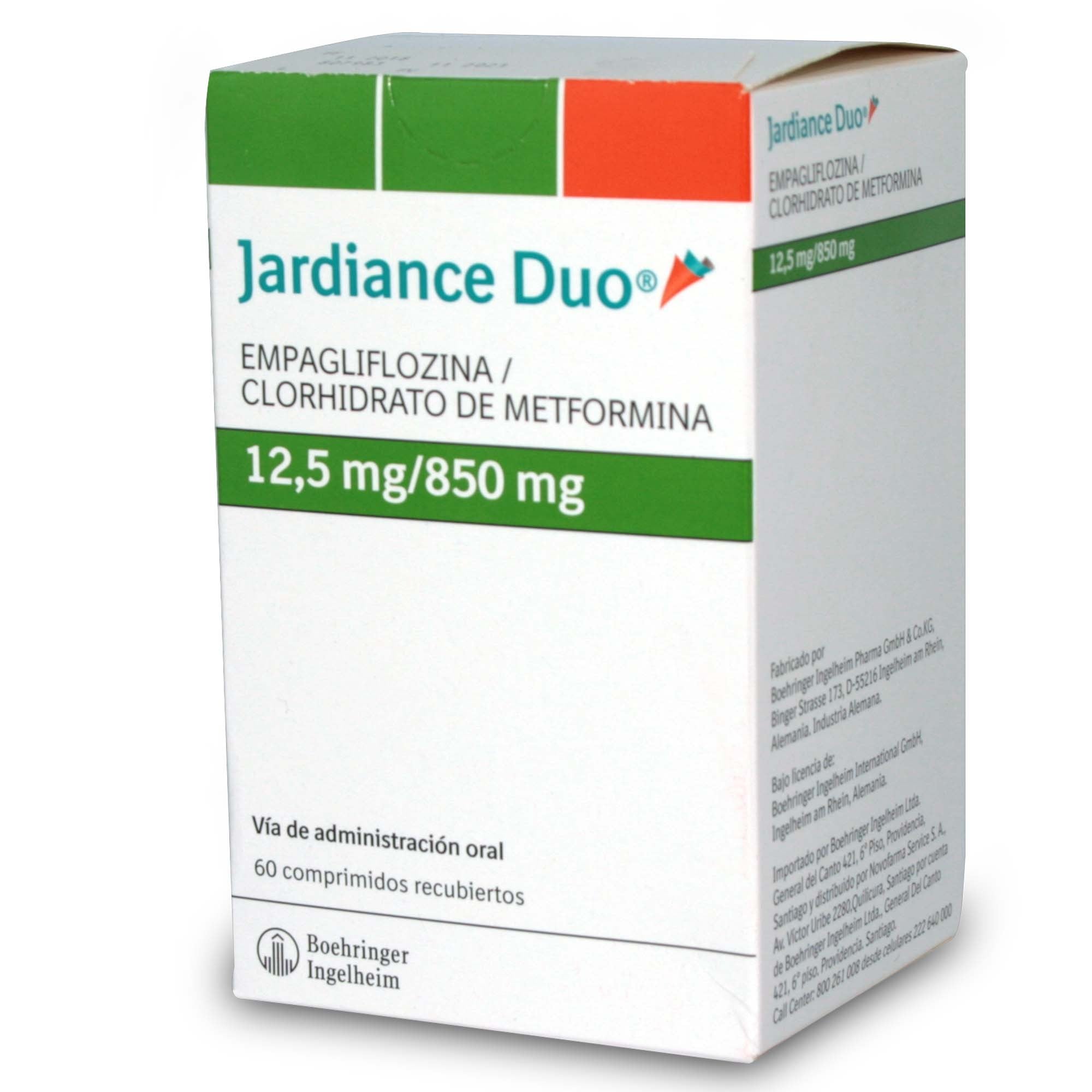 Jardiance Duo Empagliflozina 12,5 mg 60 Comprimidos Recubiertos