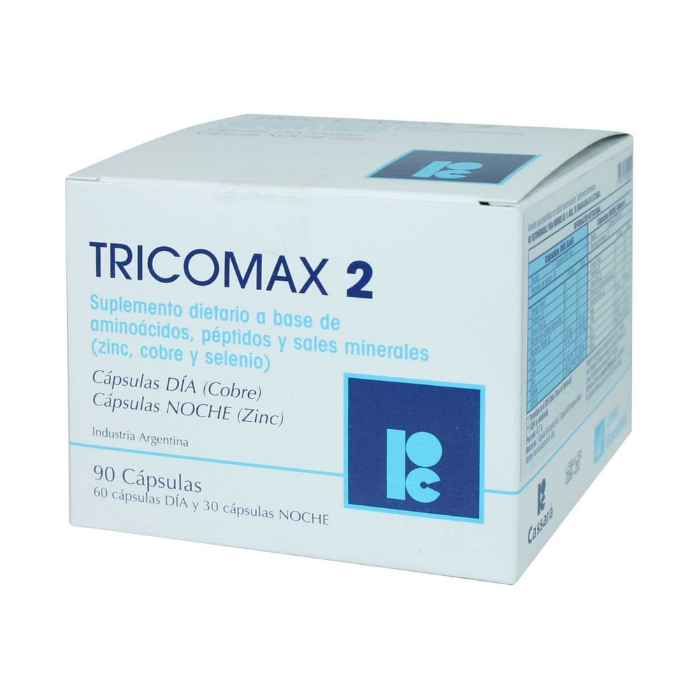 Tricomax 2 Sales Minerales 90 Capsulas (60 Dia + 30 Noche)