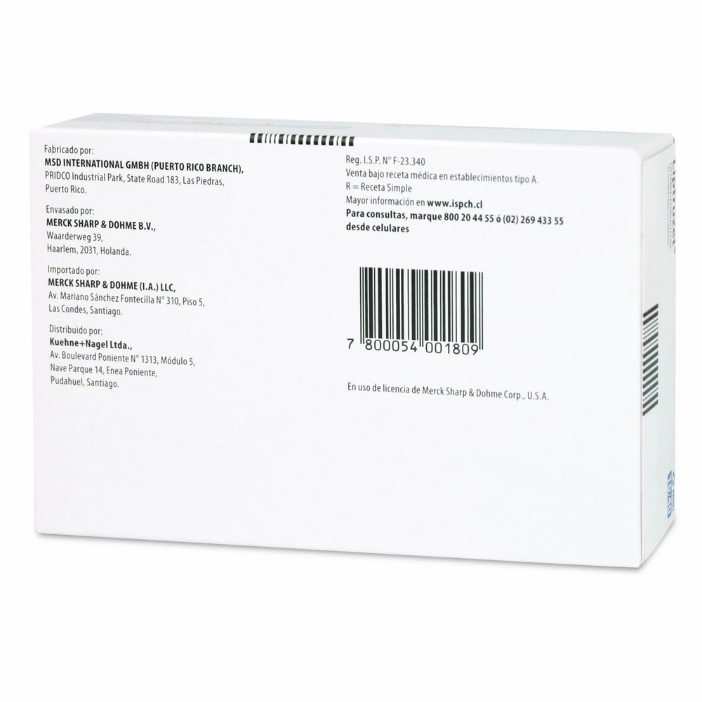 Liptruzet Ezetimiba 10 mg 30 Comprimidos MSD | Cruz Verde