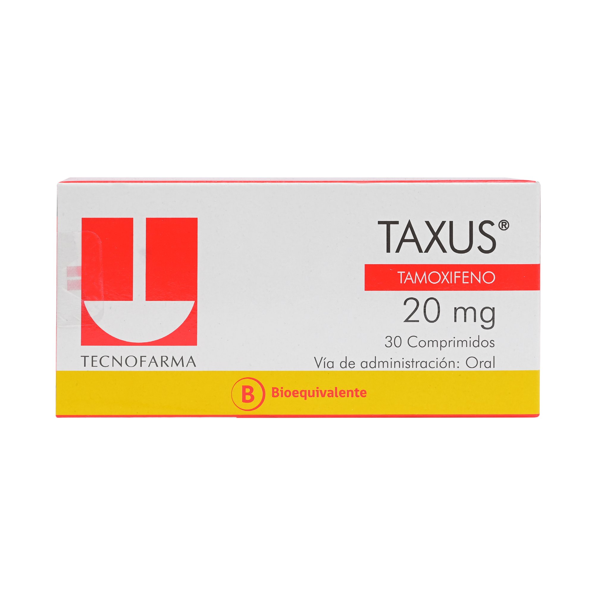 Taxus Tamoxifeno 20 mg 30 Comprimidos | Farmacias Cruz Verde
