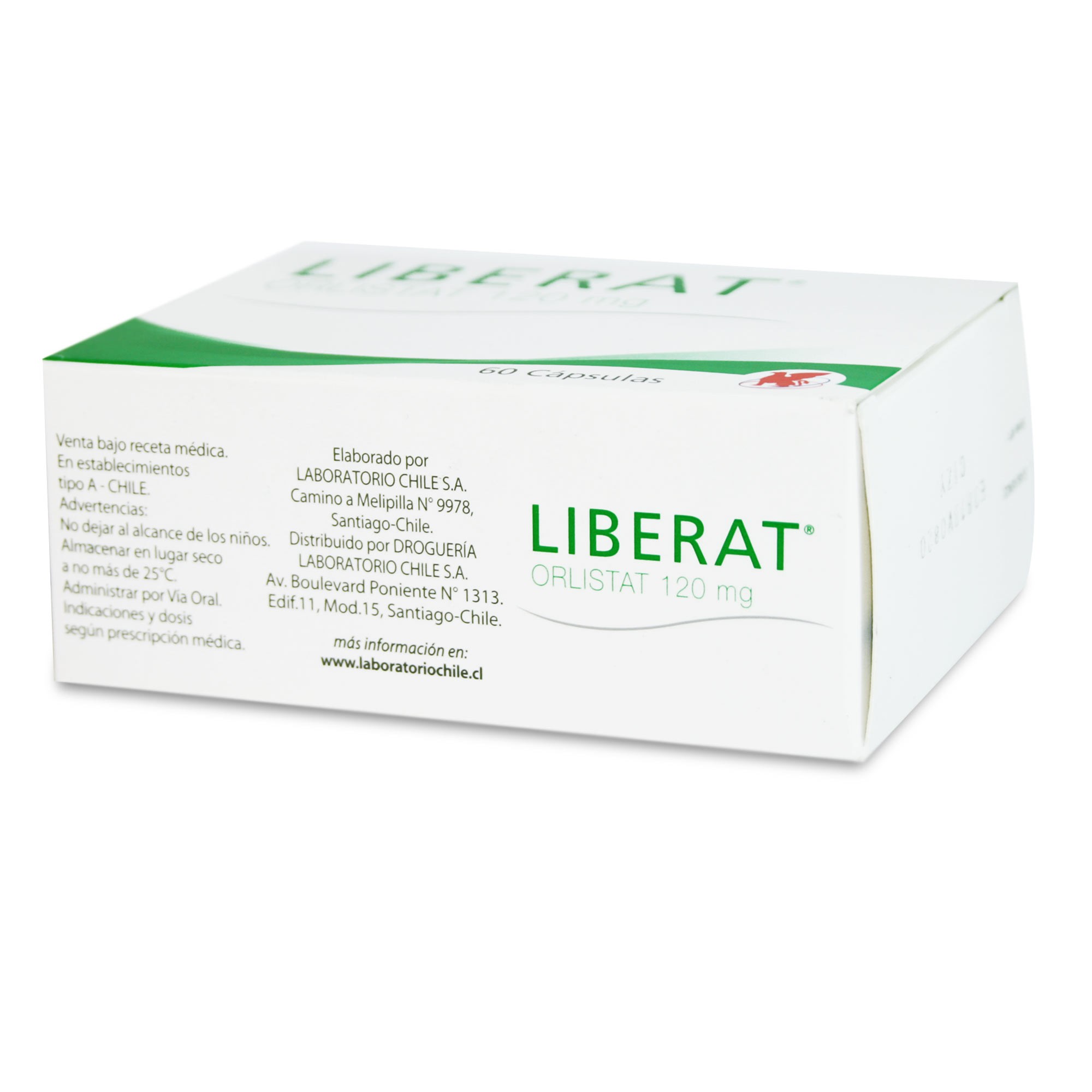 Liberat Orlistat 120 mg 60 Cápsulas | Farmacias Cruz Verde