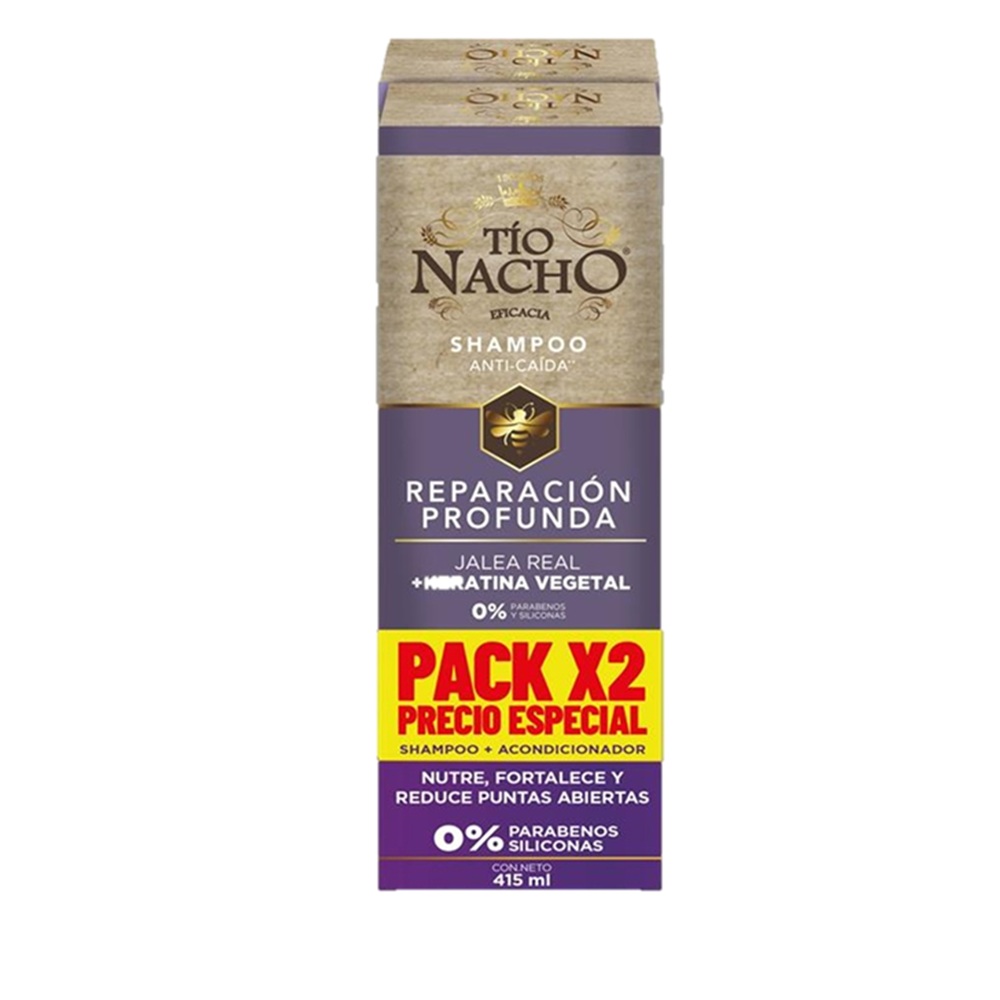 Pack Keratina Shampoo 415+ Acondicionador 415 | Cruz Verde