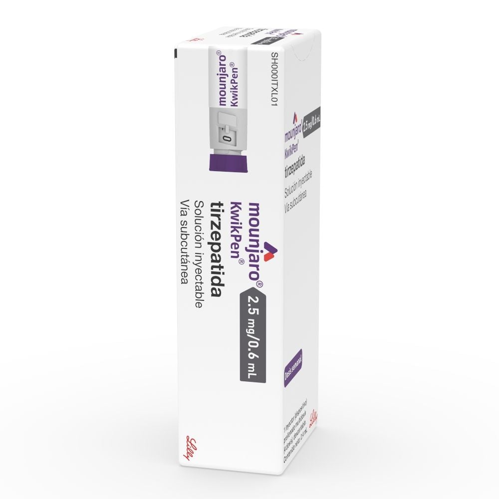 tirzepatide precio chile cruz verde Mounjaro 2,5 Mg/0,6 Ml Solución Inyectable Kwikpen