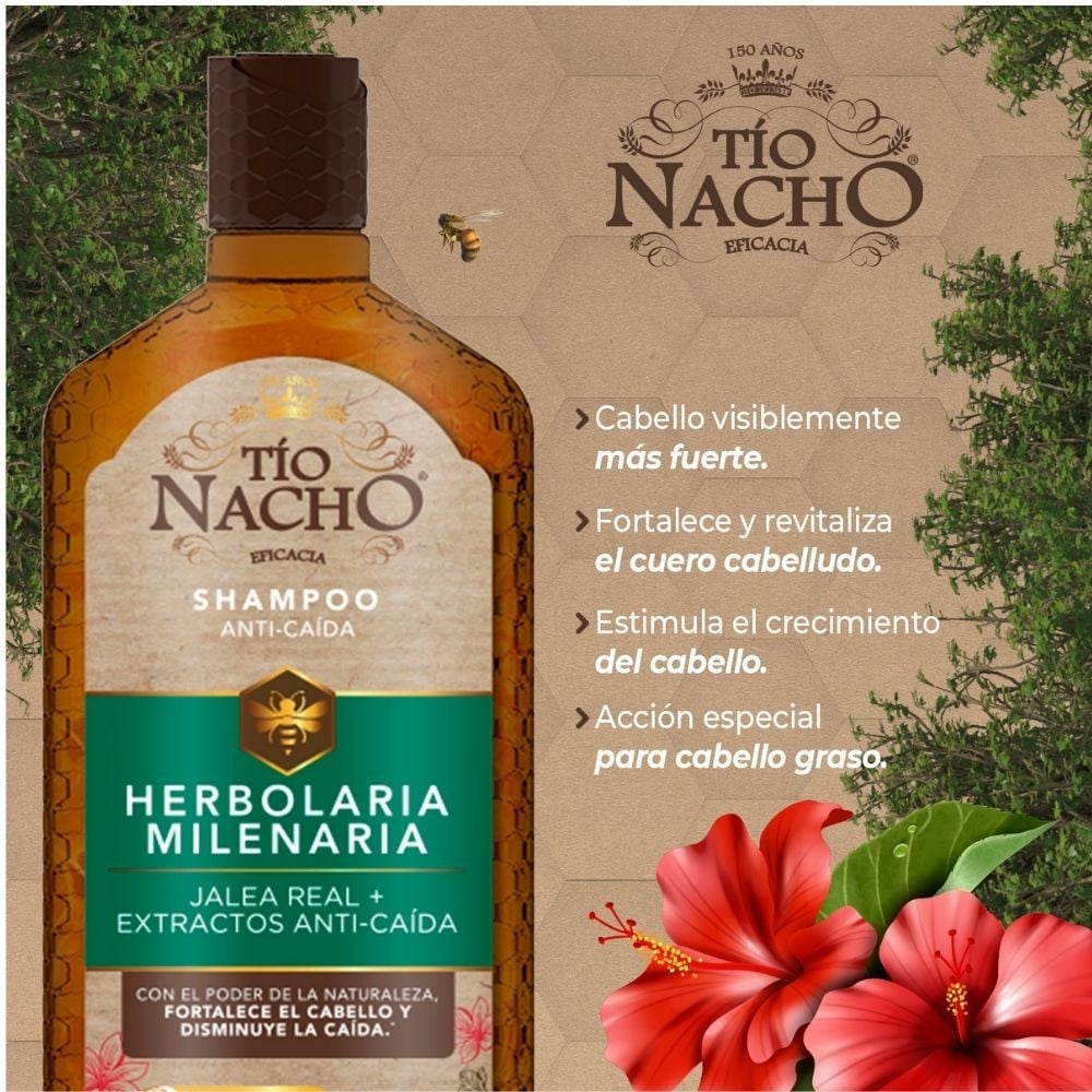 Shampoo Herbolaria Milenaria 415 ml | Cruz Verde