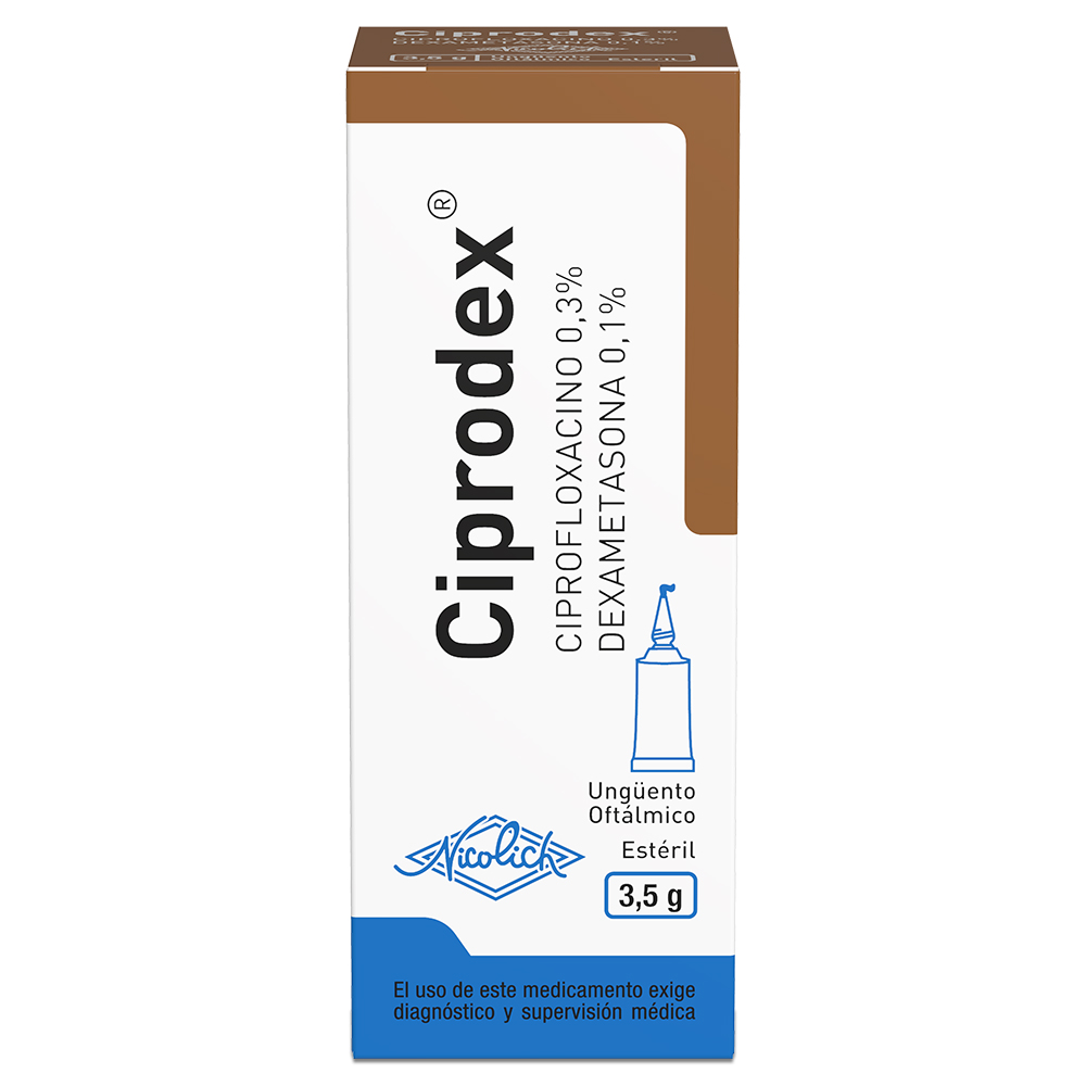 Ciprodex Ciprofloxacino 0,1% Unguento Oftálmico 4 gr