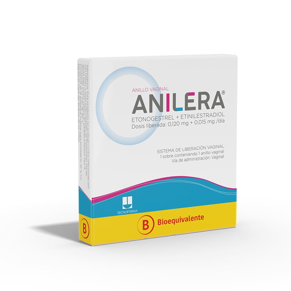 Anilera Etonogestrel + Etinilestradiol 0,120 Mg + 0,015 Mg Sistema De Liberación Vaginal