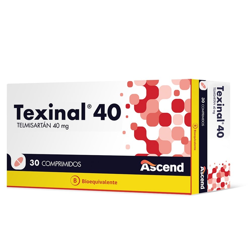 Texinal 40 Telmisartan 40 Mg 30 Comprimidos Farmacias Cruz Verde 