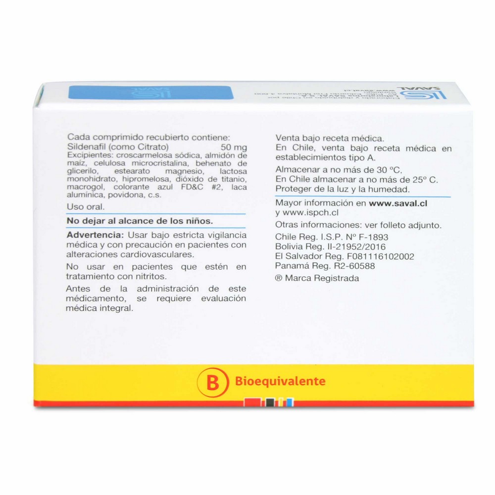 Lifter Sildenafil 50 mg 1 Comprimido | Farmacias Cruz Verde