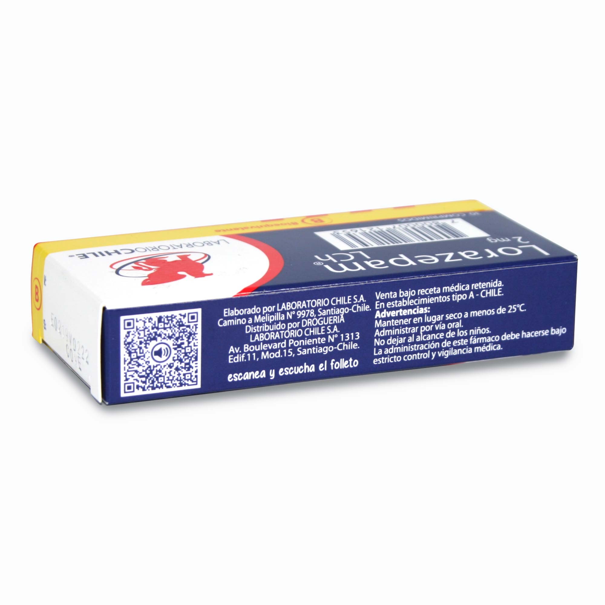 Lorazepam 2 mg 30 Comprimidos | Farmacias Cruz Verde