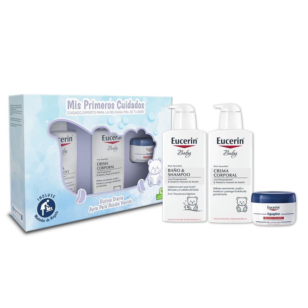 Estuche Mis Primeros Cuidado Baby Baño y Shampoo 400ml + Baby Crema