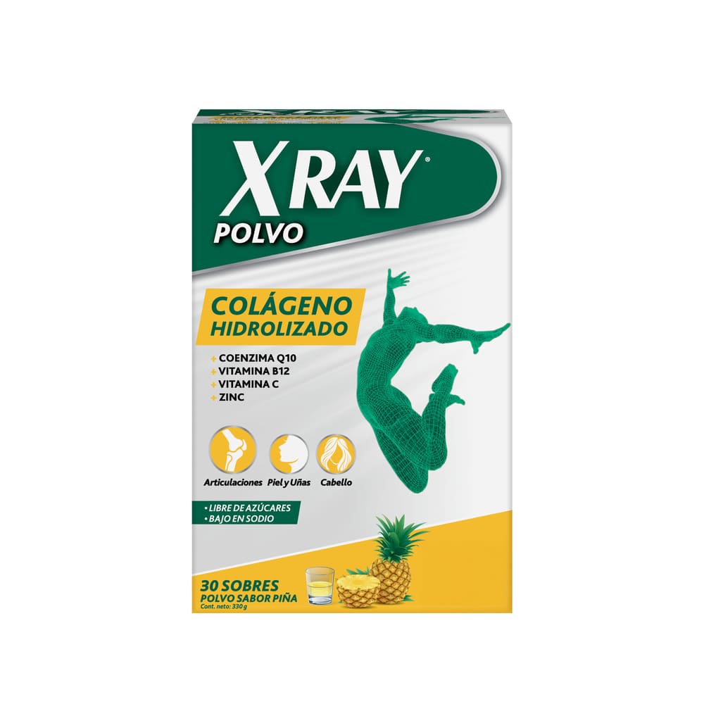 Xray Colágeno Polvo Piña 30 Sobres