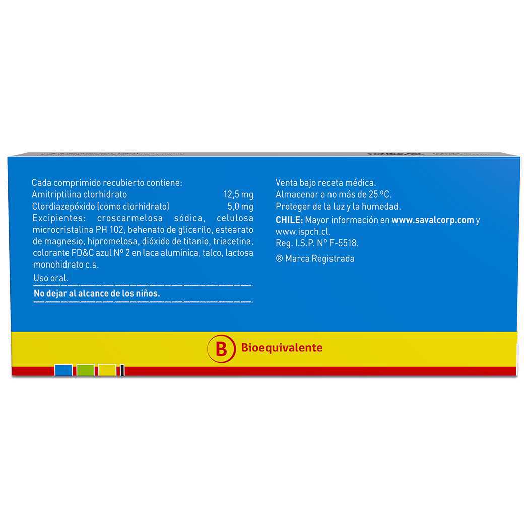 Antalin Clordiazepoxido 5 mg 30 Comprimidos | Cruz Verde