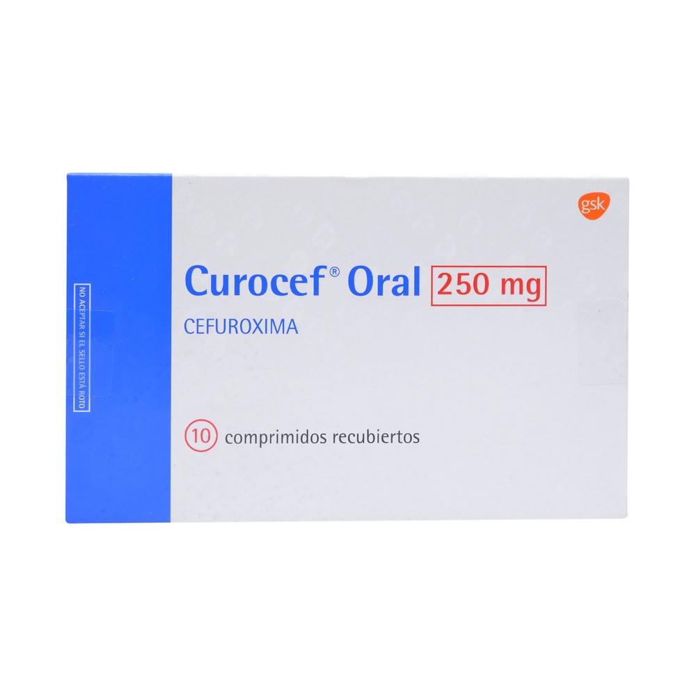 Curocef Cefuroximo 250 mg 10 Comprimidos
