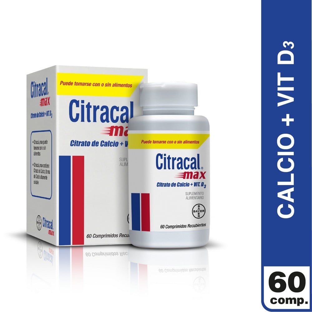 Citracal Max Citrato De Calcio 60 Comprimidos Recubierto