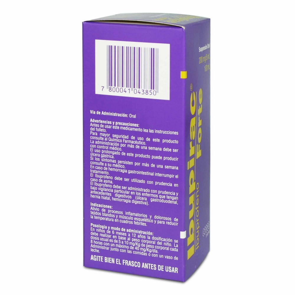 Ibupirac Forte Ibuprofeno 200 mg/5 mL Suspensión Oral 100 mL