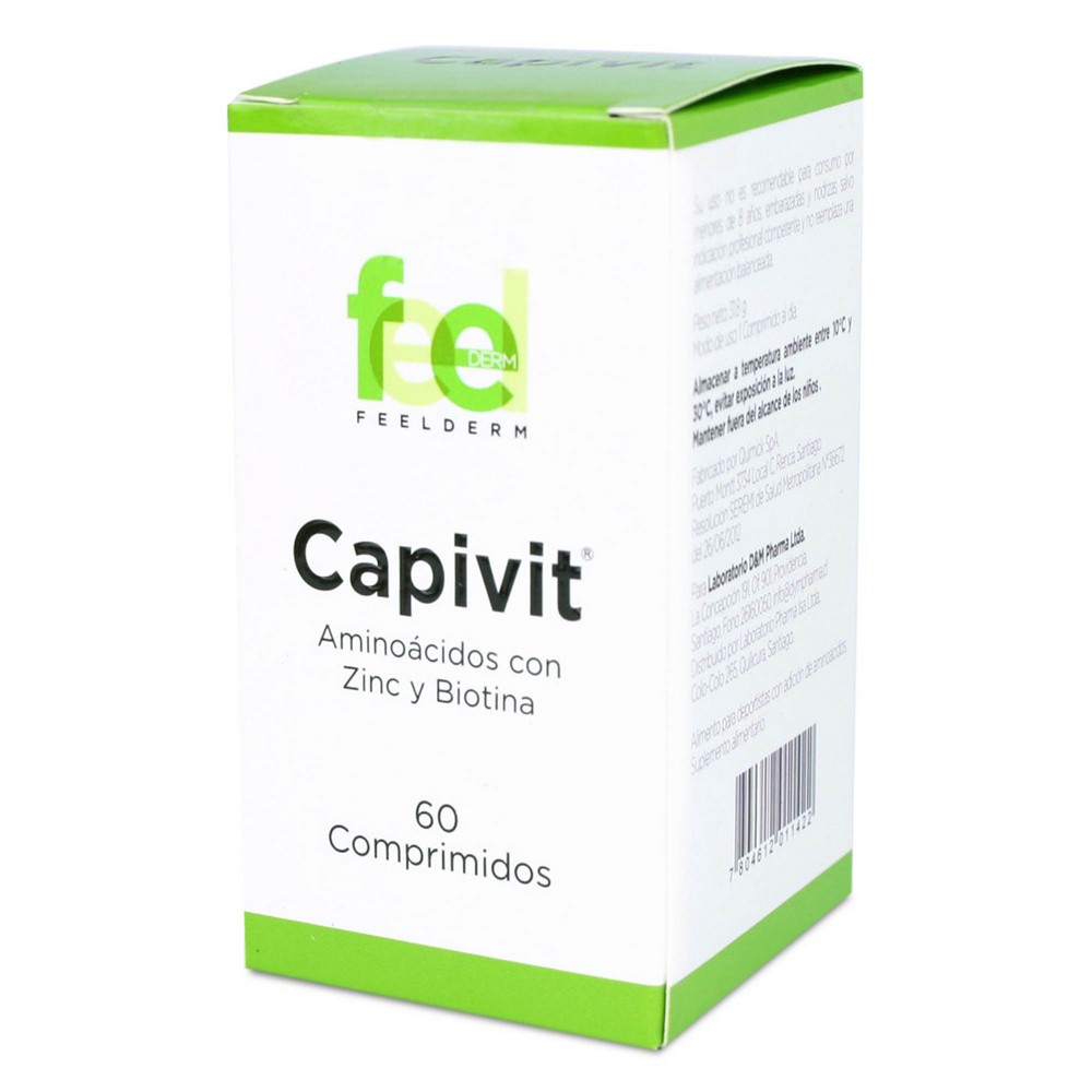 Capivit Aminoácidos con Zinc y Biotina 60 Comprimidos