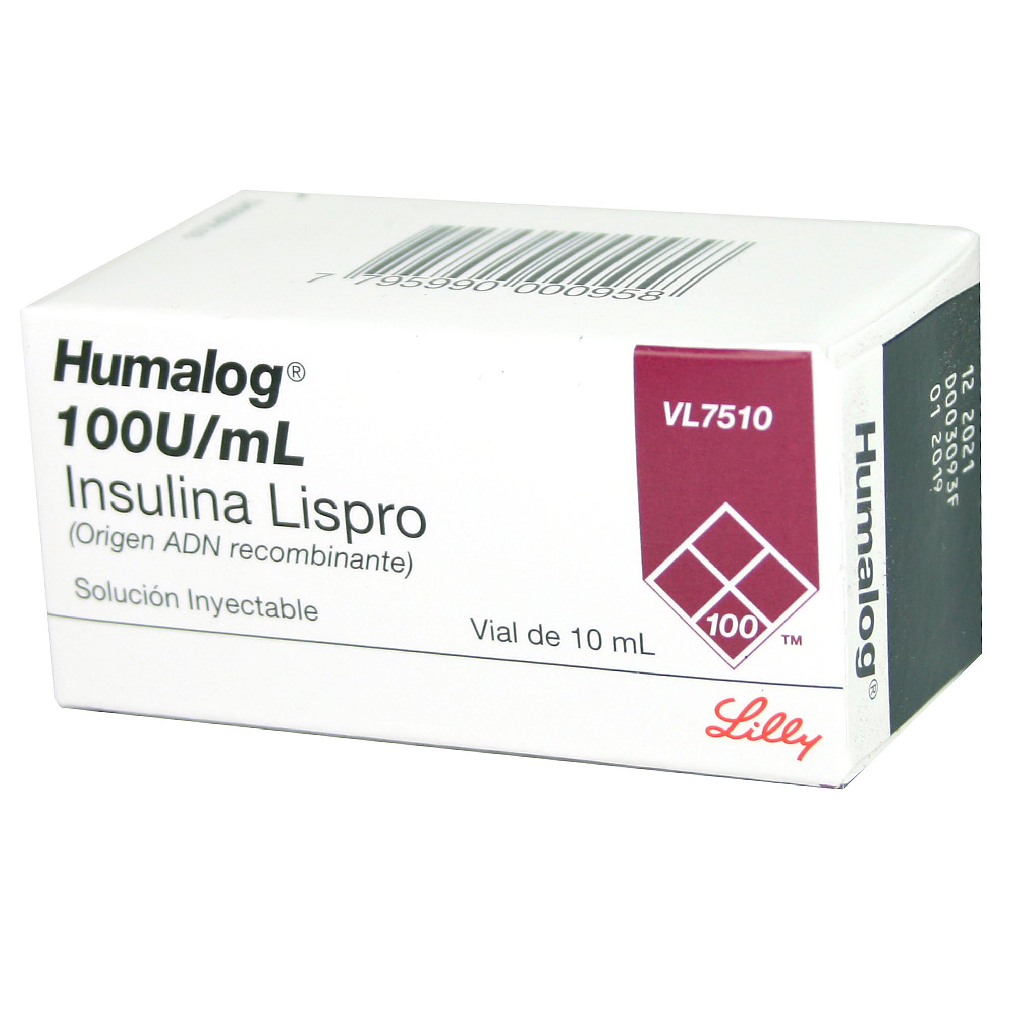 Humalog Insulina Lispro 100 UI 1 Ampolla | Cruz Verde