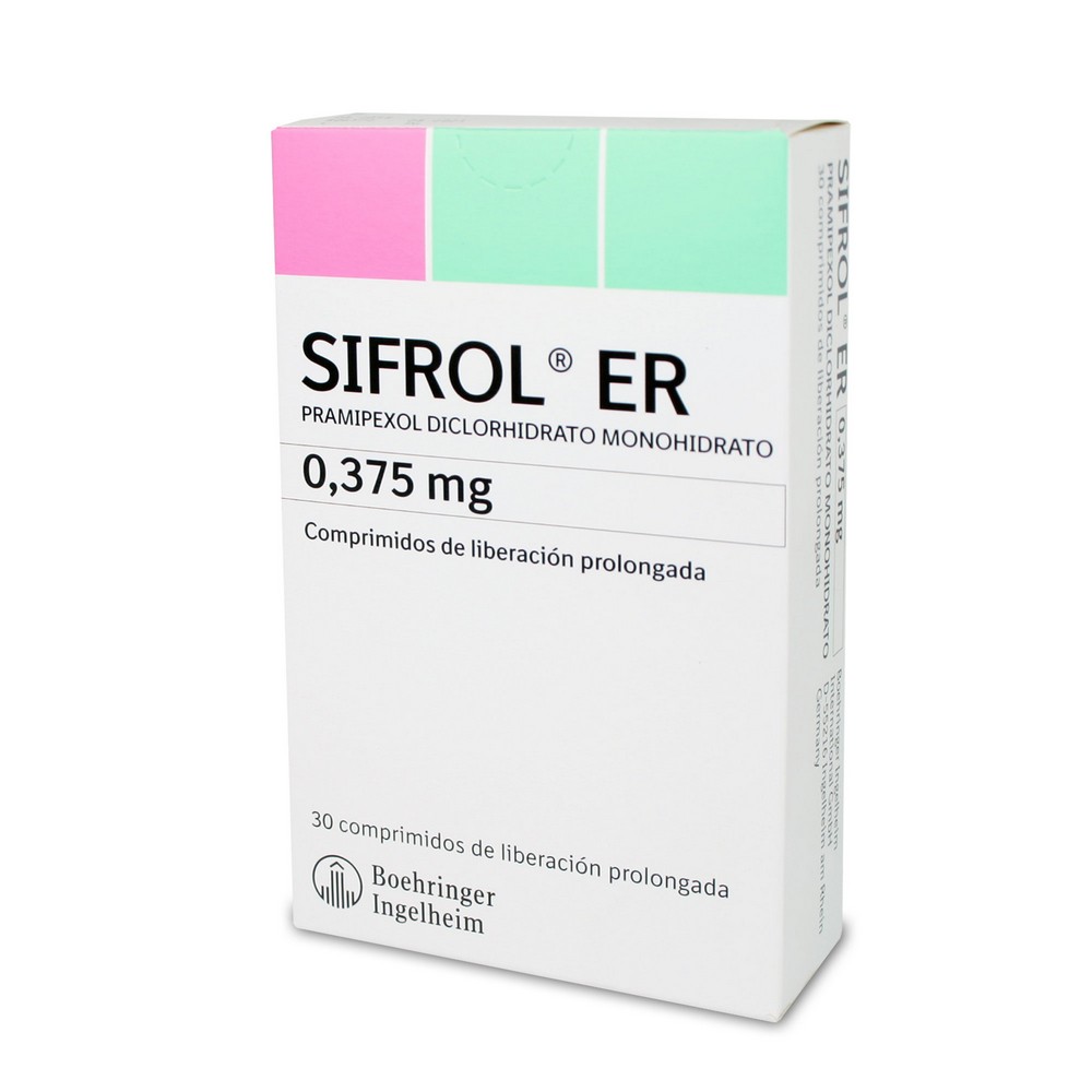 Sifrol ER Pramipexol 0,38 mg 30 Comprimidos