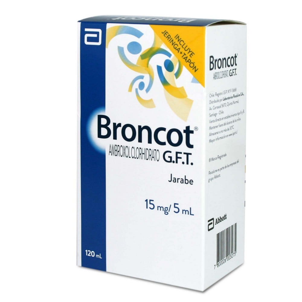 Broncot GFT Pediatrico Ambroxol 15 mg/5mL Jarabe 120 mL